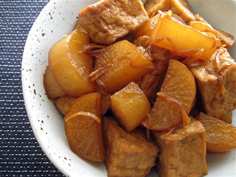 Simmered Daikon Fried Tofu Hiroko S Recipes