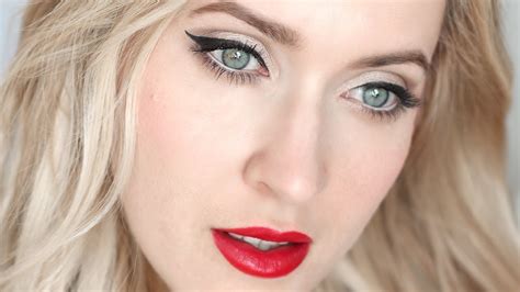 Pin Up Makeup Tutorial For Blondes And Brunettes Youtube