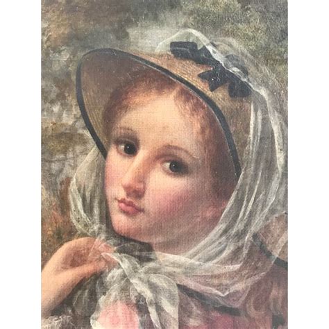 Antique Portrait Young Woman Oil Painting By W Banta 1886 New York