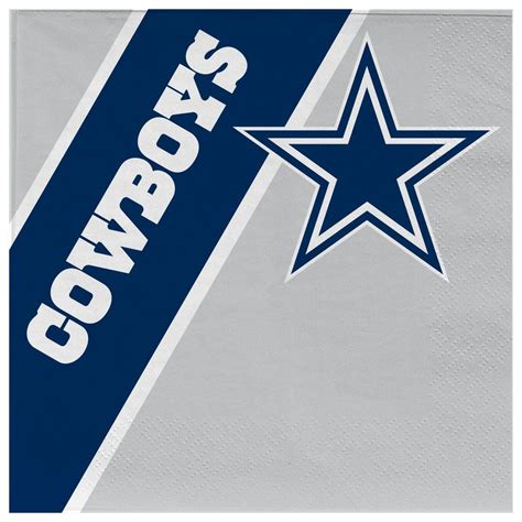 Dallas Cowboys Paper Napkins Disposable | Dallas cowboys, Dallas cowboys star, Dallas cowboys 