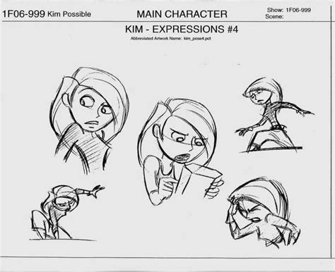 Kim Possible Model Sheets Traditional Animation