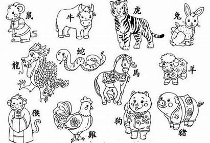 Chinese Coloring Pages Colouring Zodiac Animals Snake