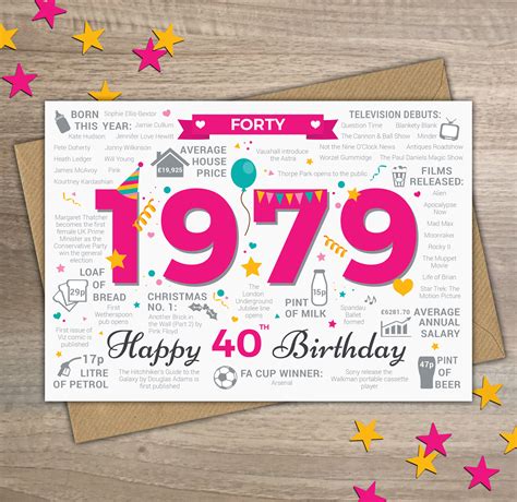 Make the person feel special by sending catchy 40th birthday invitations and decorating the party hall with unique ideas. Happy 40th Birthday WOMENS / FEMALE FORTY Greetings Card | Etsy