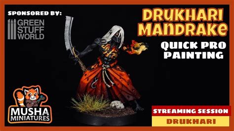 Warhammer 40k How To Paint Drukhari Mandrakes Quick Pro Painting