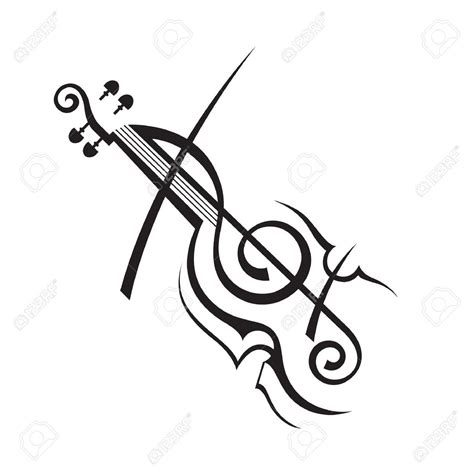 Violin Drawing Clip Art Free Download On Clipartmag