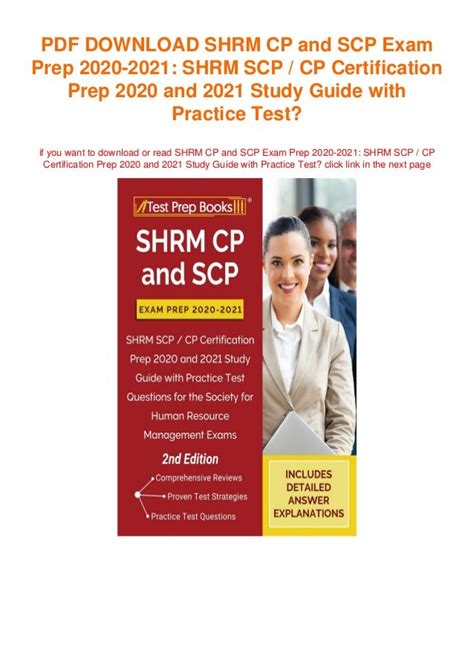 Shrm Cp And Scp Exam Prep 2020 2021 Shrm Scp Cp Certification