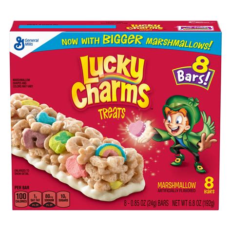 3 Pack Lucky Charms Marshmallow Treats 8 Cereal Bars 6 8 Oz Box