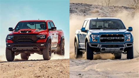 To hit or push something with force: 2021 Ram TRX Vs Ford Raptor: Which Truck Is Toughest?
