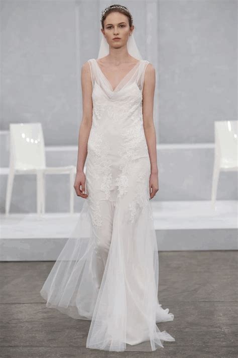 Monique Lhuillier Bridal Spring 2015 Preowned Wedding Dresses 2015