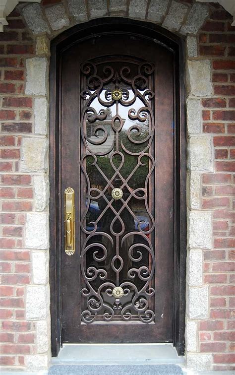 We serve new york with the highest level of garage door queens. Iron Doors New York | Iron doors, Iron entry doors, Metal ...