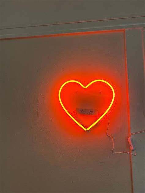 Heart Neon Sign Neon Signs Neon Wall Signs Neon
