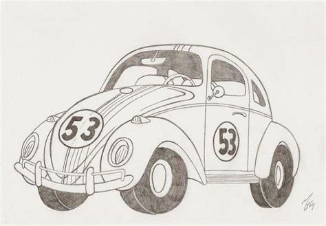 Herbie The Love Bug Love Bugs Meaningful Drawings Coloring Pages