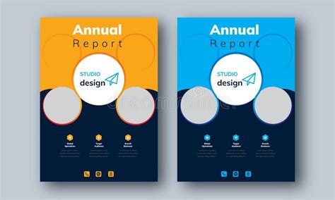 Annual Report Layout Design Template Background Business Book Cover