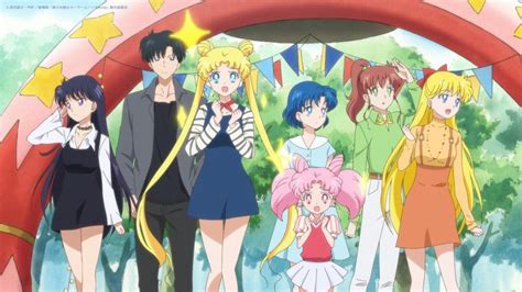 Sailor Moon Eternal Rei Mamoru Usagi Ami Chibiusa Makoto And