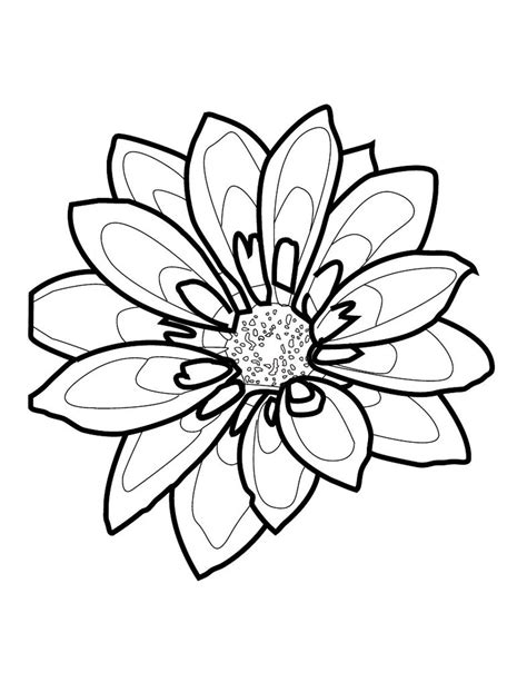 Flower Outline Pictures