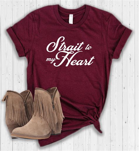 Strait to my heart shirt Country music shirt Country girl | Etsy | Country music shirts, Country ...