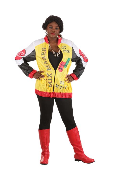 Womens Push It Pop Star Costume 80s Hip Hop Costume
