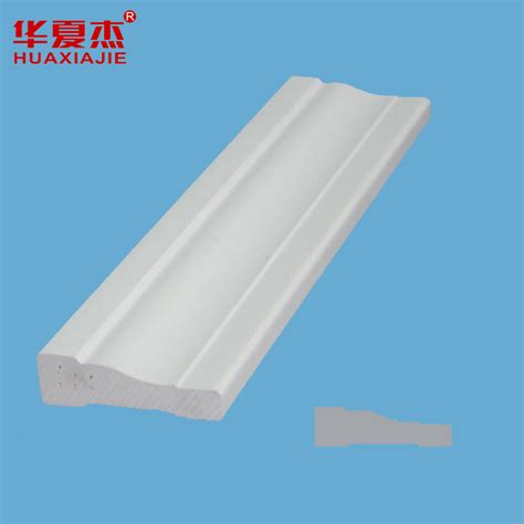 China Flat Utility Trim White Pvc Trim Moulding Plastic Door Profiles