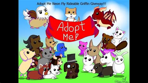 Roblox adopt me griffin sticker. Roblox Adopt me Giveaway Neon Griffin fly and rideable ...