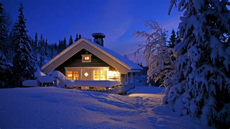 House On Winter Night