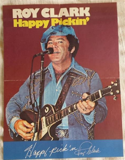Roy Clark Country Music Happy Pickin Guitar Book Poster Faux Autograph