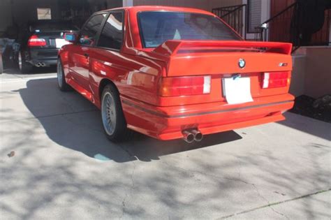 1988 Bmw E30 M3 Henna Red Rare Color California Car From Day One