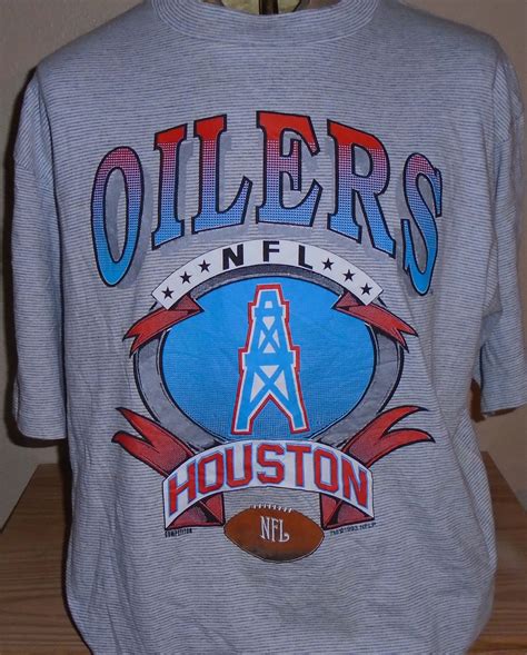 Vintage 1993 Houston Oilers T Shirt X Large Free Shipping By