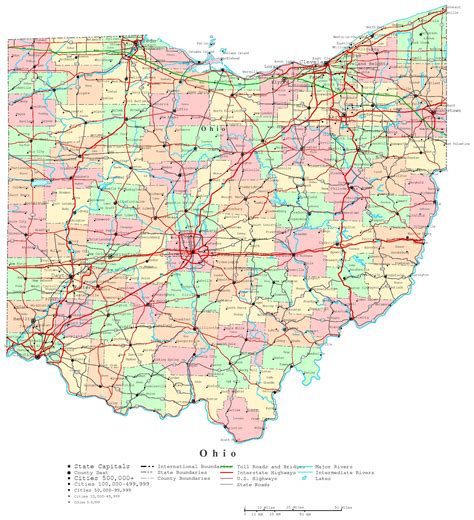 Printable Map Of Ohio Counties And Cities America Map Game