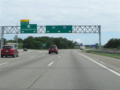 Michigan Interstate 75 Northbound Cross Country Roads