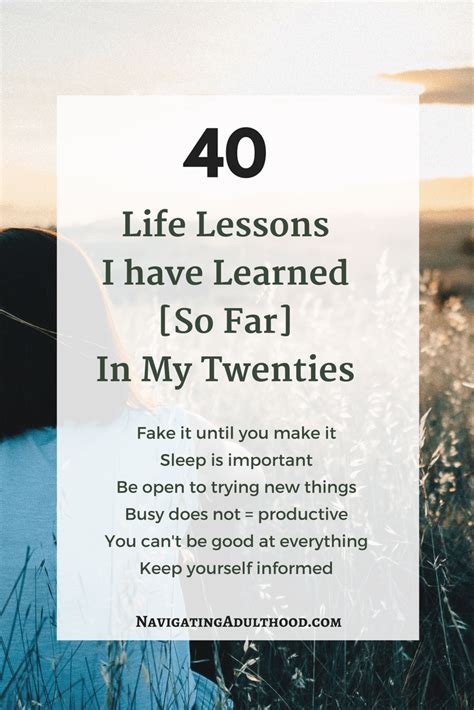 40 life lessons i ve learned in my twenties so far with images life lessons personal growth