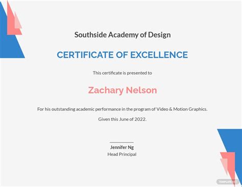 Ms Word Education Excellence Award Certificate Template Word Excel Images