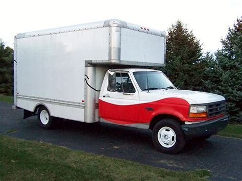 Buy Used 1997 Ford F 350 14 U Haul Box Truck In Sycamore Illinois