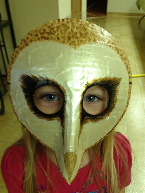Barn Owl Mask Costume Etsy