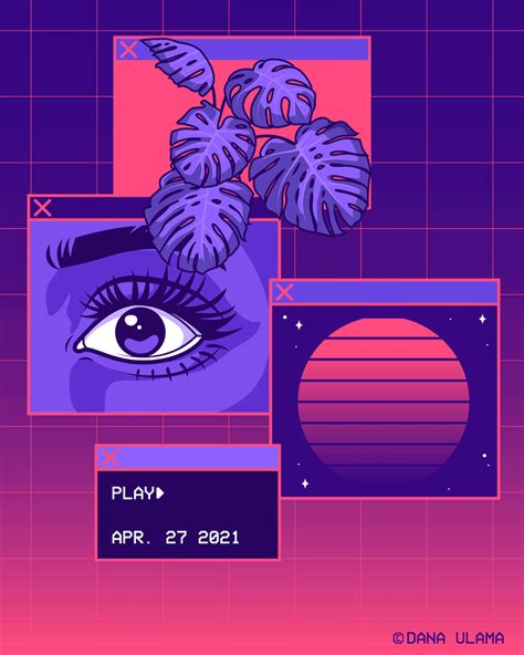 V A P O R I Z E On Behance In 2022 Vaporwave Art Pop Illustration