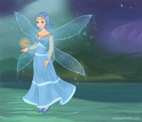 A Fairy Holding A Flower In Her Hand