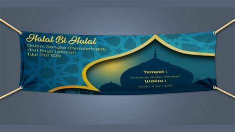 Contoh Banner Halal Bihalal Terbaru Desain Spanduk Keren Images
