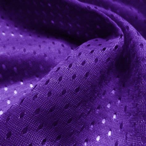Purple Football Mesh Jersey Fabric Athletic Sports Mesh Fabrics