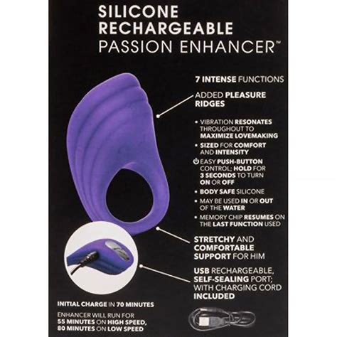 Passion Silicone Rechargeable Cockring Groove