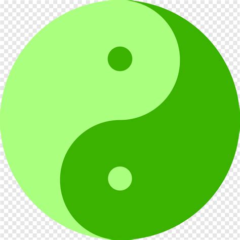 Green Yin And Yang Clipart Png Download Yin And Yang Green