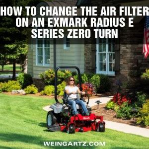 How To Change The Air Filter On An Exmark Radius E Series Zero Turn
