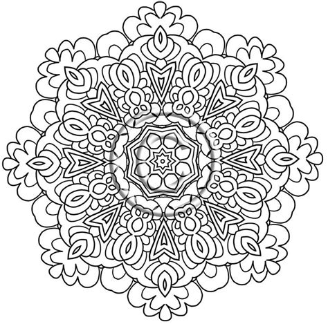 Intricate Design Coloring Pages Mandala Coloring Pages Mandala