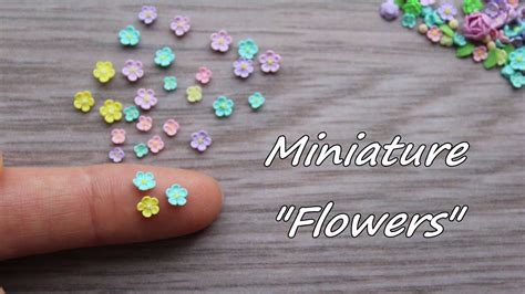 Miniature Flowerstutorialpolymer ClayМиниатюрные цветочки из