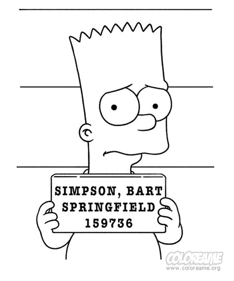 Bart Simpson Para Dibujar Pintar Colorear Imprimir Recortar Y Pegar