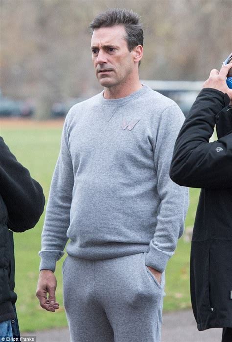Jon Hamm Jogs With Michael Sheen While Filming Good Omens Daily Mail Online Men In Tight