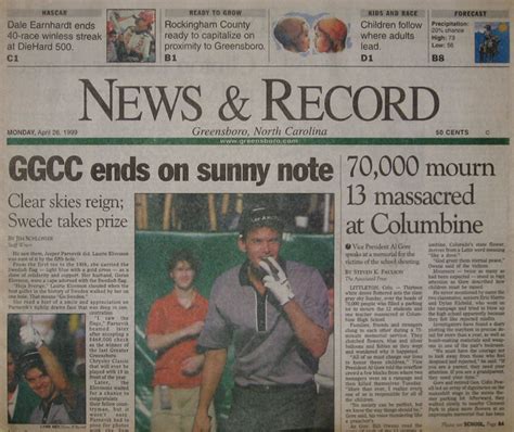 Greensboro News Record April 26 1999 Zack Hample