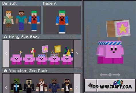 Kirby 4d Skin Pack For Minecraft Pe