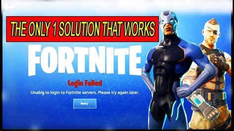 How To Fix Fortnite Login Failed Error Unable To Login To Fortnite