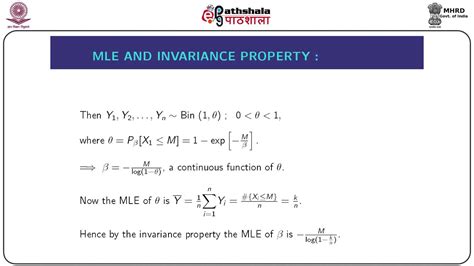 Dr Saurav De Mle 4 Invariance Property And Likelihood Equation Of Mle