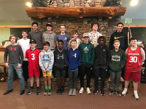 Middle School Boys Basketball Team Digs In To Celebrate Season