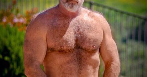 Hairy Muscle Daddy Beards Going Grey Men Men Pinterest